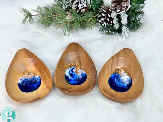 Teardrop Wooden Dishes